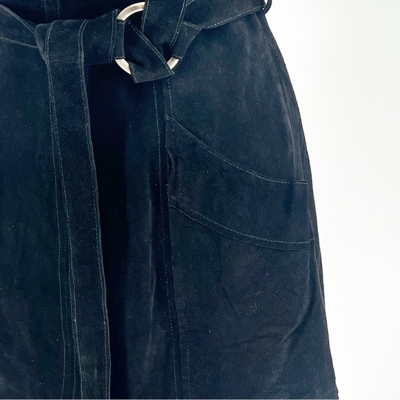 FREE PEOPLE Black Suede Jumper Mini Dress or Tunic 10 - Picture 7 of 11